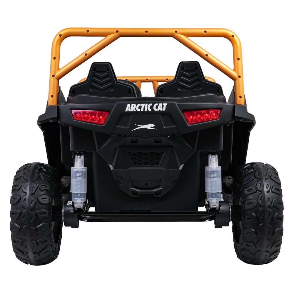 Arctic CAT Elektrické Autíčko Buggy WILDCAT XX 4x200W 24V, penové kolesá, Dvojmiestne kožené sedadlo, nosnosť 60kg, žlté