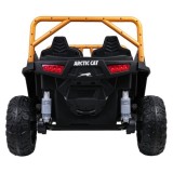 Arctic CAT Elektrické Autíčko Buggy WILDCAT XX 4x200W 24V, penové kolesá, Dvojmiestne kožené sedadlo, nosnosť 60kg, žlté