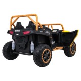 Arctic CAT Elektrické Autíčko Buggy WILDCAT XX 4x200W 24V, penové kolesá, Dvojmiestne kožené sedadlo, nosnosť 60kg, žlté