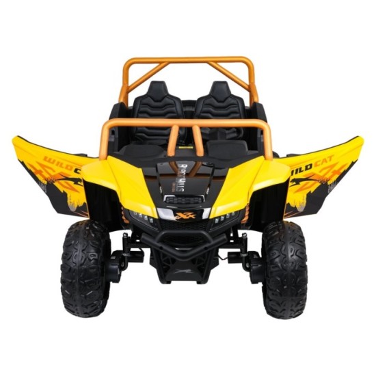 Arctic CAT Elektrické Autíčko Buggy WILDCAT XX 4x200W 24V, penové kolesá, Dvojmiestne kožené sedadlo, nosnosť 60kg, žlté