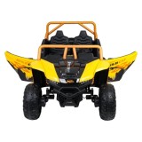 Arctic CAT Elektrické Autíčko Buggy WILDCAT XX 4x200W 24V, penové kolesá, Dvojmiestne kožené sedadlo, nosnosť 60kg, žlté