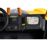 Arctic CAT Elektrické Autíčko Buggy WILDCAT XX 4x200W 24V, penové kolesá, Dvojmiestne kožené sedadlo, nosnosť 60kg, žlté