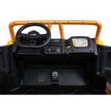 Arctic CAT Elektrické Autíčko Buggy WILDCAT XX 4x200W 24V, penové kolesá, Dvojmiestne kožené sedadlo, nosnosť 60kg, žlté