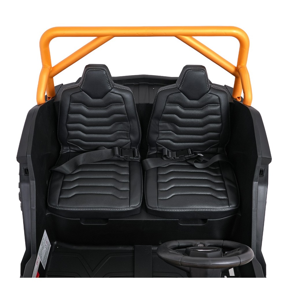 Arctic CAT Elektrické Autíčko Buggy WILDCAT XX 4x200W 24V, penové kolesá, Dvojmiestne kožené sedadlo, nosnosť 60kg, žlté