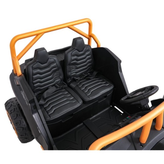 Arctic CAT Elektrické Autíčko Buggy WILDCAT XX 4x200W 24V, penové kolesá, Dvojmiestne kožené sedadlo, nosnosť 60kg, žlté