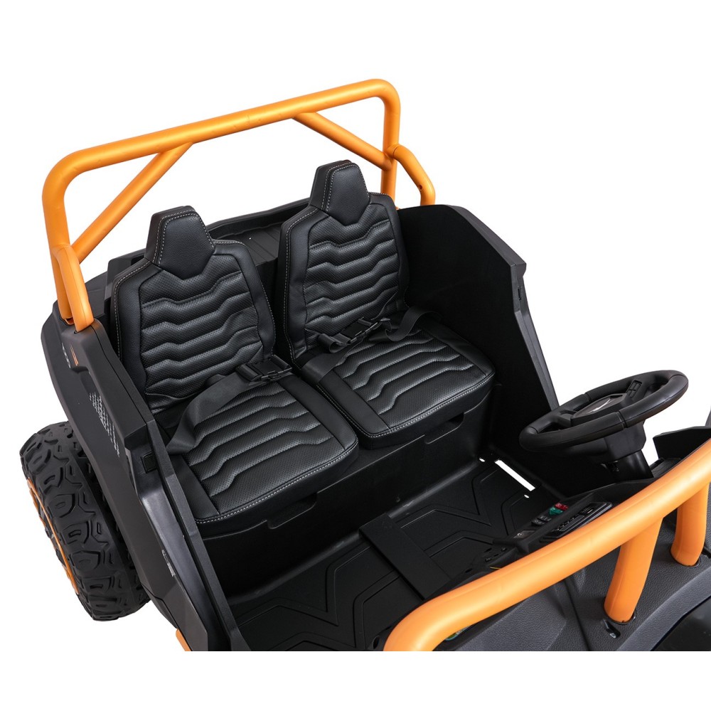 Arctic CAT Elektrické Autíčko Buggy WILDCAT XX 4x200W 24V, penové kolesá, Dvojmiestne kožené sedadlo, nosnosť 60kg, žlté