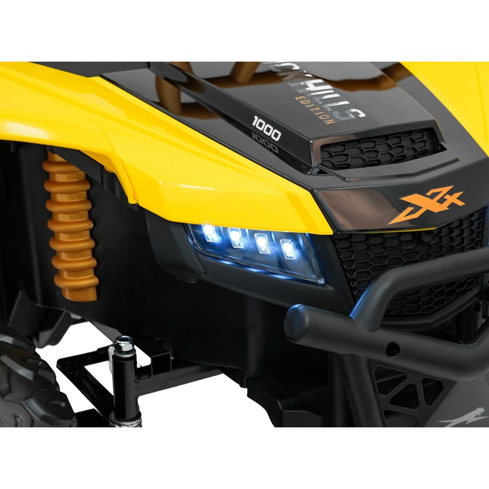 Arctic CAT Elektrické Autíčko Buggy WILDCAT XX 4x200W 24V, penové kolesá, Dvojmiestne kožené sedadlo, nosnosť 60kg, žlté