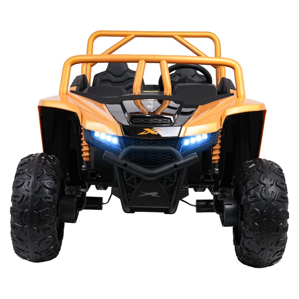Arctic CAT Elektrické Autíčko Buggy WILDCAT XX 4x200W 24V, penové kolesá, Dvojmiestne kožené sedadlo, nosnosť 60kg, zlaté