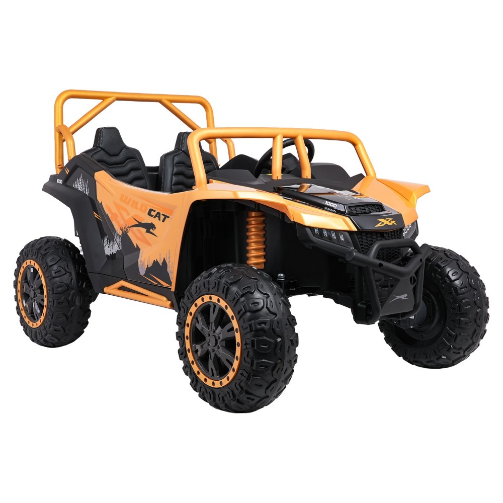 Arctic CAT Elektrické Autíčko Buggy WILDCAT XX 4x200W 24V, penové kolesá, Dvojmiestne kožené sedadlo, nosnosť 60kg, zlaté