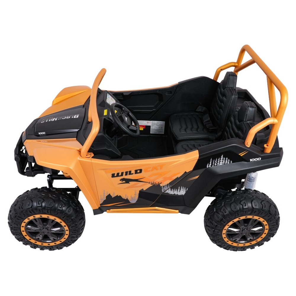 Arctic CAT Elektrické Autíčko Buggy WILDCAT XX 4x200W 24V, penové kolesá, Dvojmiestne kožené sedadlo, nosnosť 60kg, zlaté