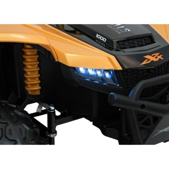 Arctic CAT Elektrické Autíčko Buggy WILDCAT XX 4x200W 24V, penové kolesá, Dvojmiestne kožené sedadlo, nosnosť 60kg, zlaté