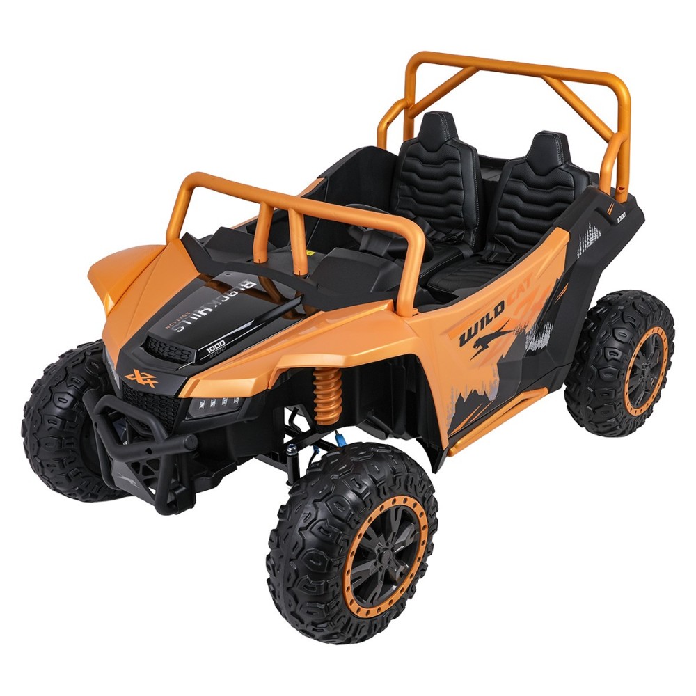 Arctic CAT Elektrické Autíčko Buggy WILDCAT XX 4x200W 24V, penové kolesá, Dvojmiestne kožené sedadlo, nosnosť 60kg, zlaté