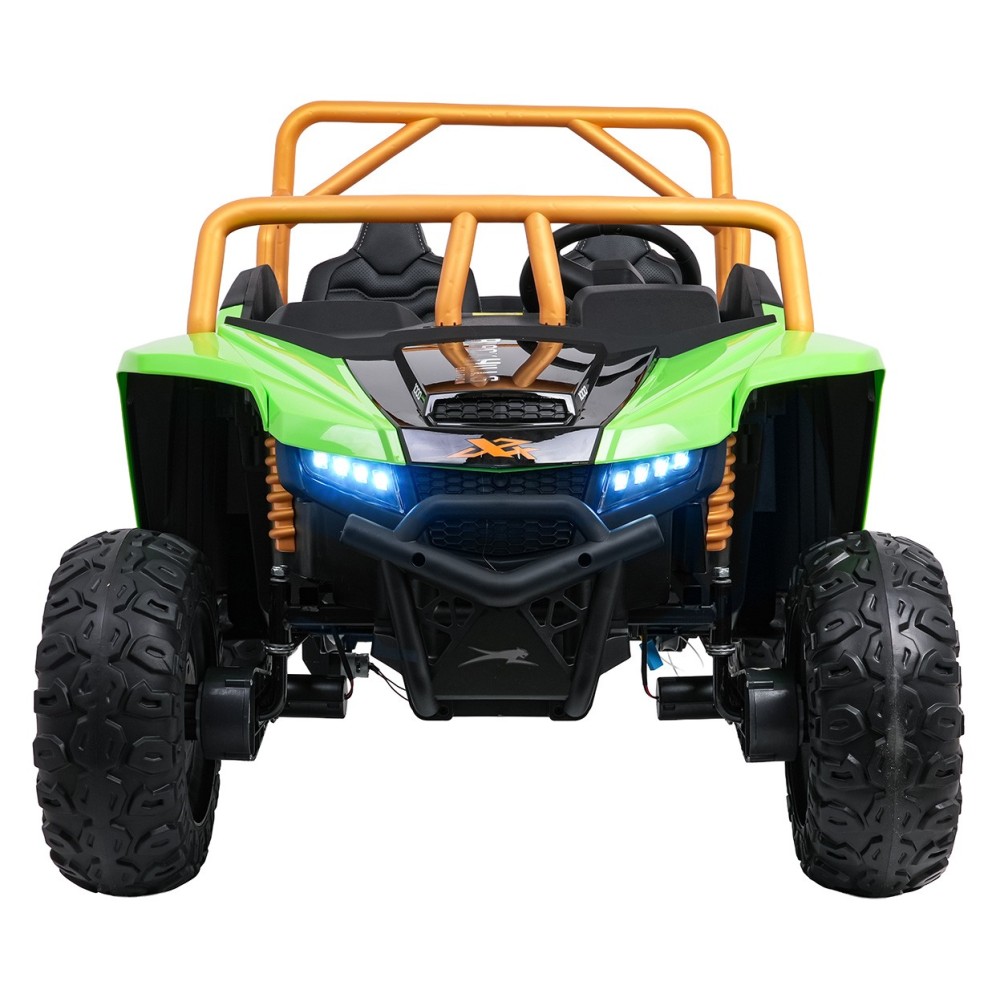 Arctic CAT Elektrické Autíčko Buggy WILDCAT XX 4x200W 24V, penové kolesá, Dvojmiestne kožené sedadlo, nosnosť 60kg, zelené