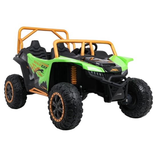 Arctic CAT Elektrické Autíčko Buggy WILDCAT XX 4x200W 24V, penové kolesá, Dvojmiestne kožené sedadlo, nosnosť 60kg, zelené