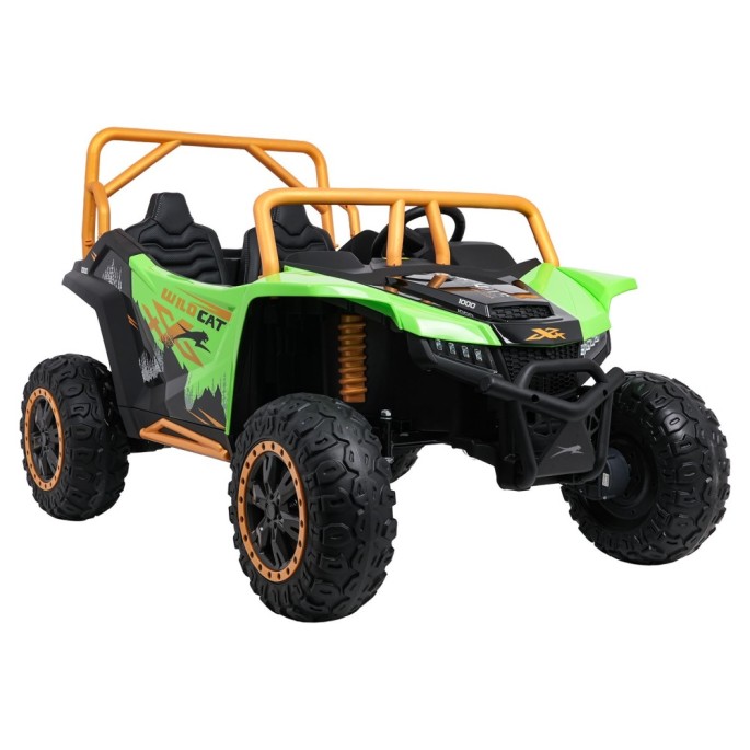 Arctic CAT Elektrické Autíčko Buggy WILDCAT XX 4x200W 24V, penové kolesá, Dvojmiestne kožené sedadlo, nosnosť 60kg, zelené
