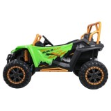 Arctic CAT Elektrické Autíčko Buggy WILDCAT XX 4x200W 24V, penové kolesá, Dvojmiestne kožené sedadlo, nosnosť 60kg, zelené