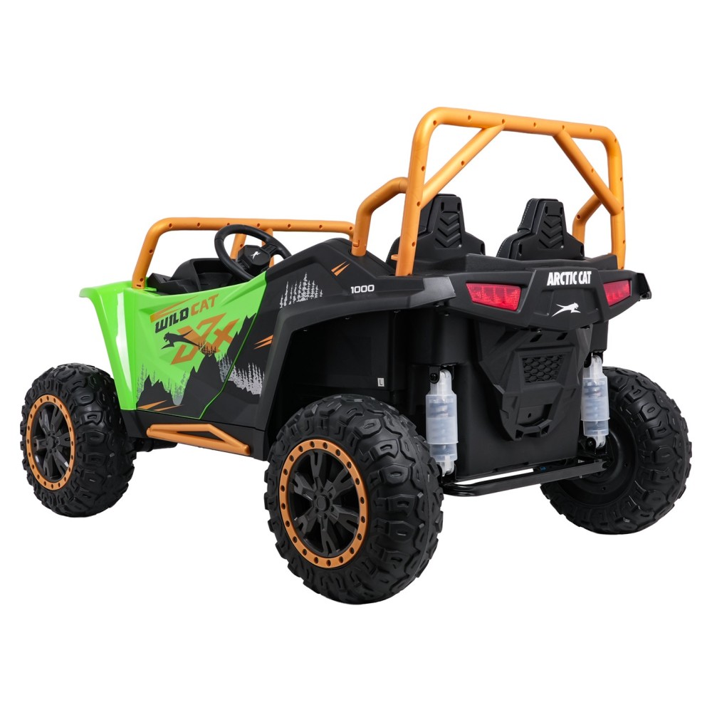 Arctic CAT Elektrické Autíčko Buggy WILDCAT XX 4x200W 24V, penové kolesá, Dvojmiestne kožené sedadlo, nosnosť 60kg, zelené