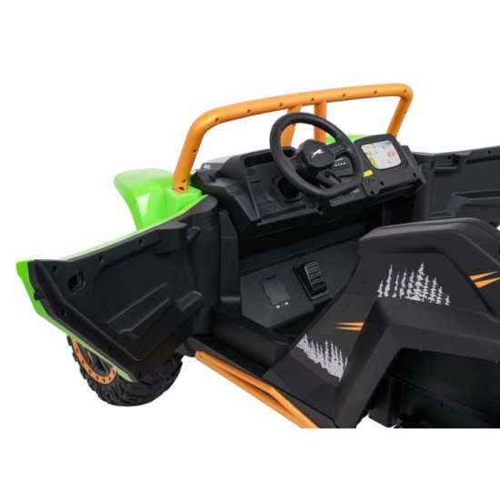 Arctic CAT Elektrické Autíčko Buggy WILDCAT XX 4x200W 24V, penové kolesá, Dvojmiestne kožené sedadlo, nosnosť 60kg, zelené