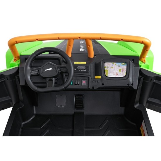 Arctic CAT Elektrické Autíčko Buggy WILDCAT XX 4x200W 24V, penové kolesá, Dvojmiestne kožené sedadlo, nosnosť 60kg, zelené