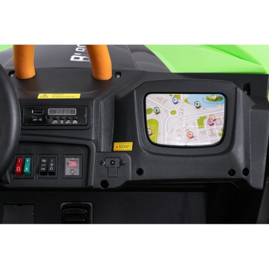 Arctic CAT Elektrické Autíčko Buggy WILDCAT XX 4x200W 24V, penové kolesá, Dvojmiestne kožené sedadlo, nosnosť 60kg, zelené