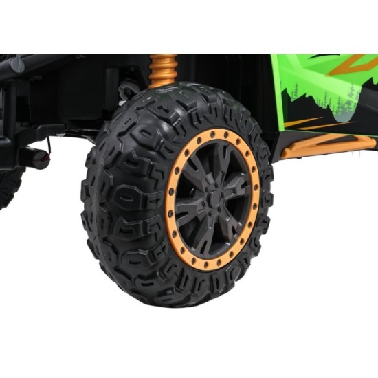Arctic CAT Elektrické Autíčko Buggy WILDCAT XX 4x200W 24V, penové kolesá, Dvojmiestne kožené sedadlo, nosnosť 60kg, zelené