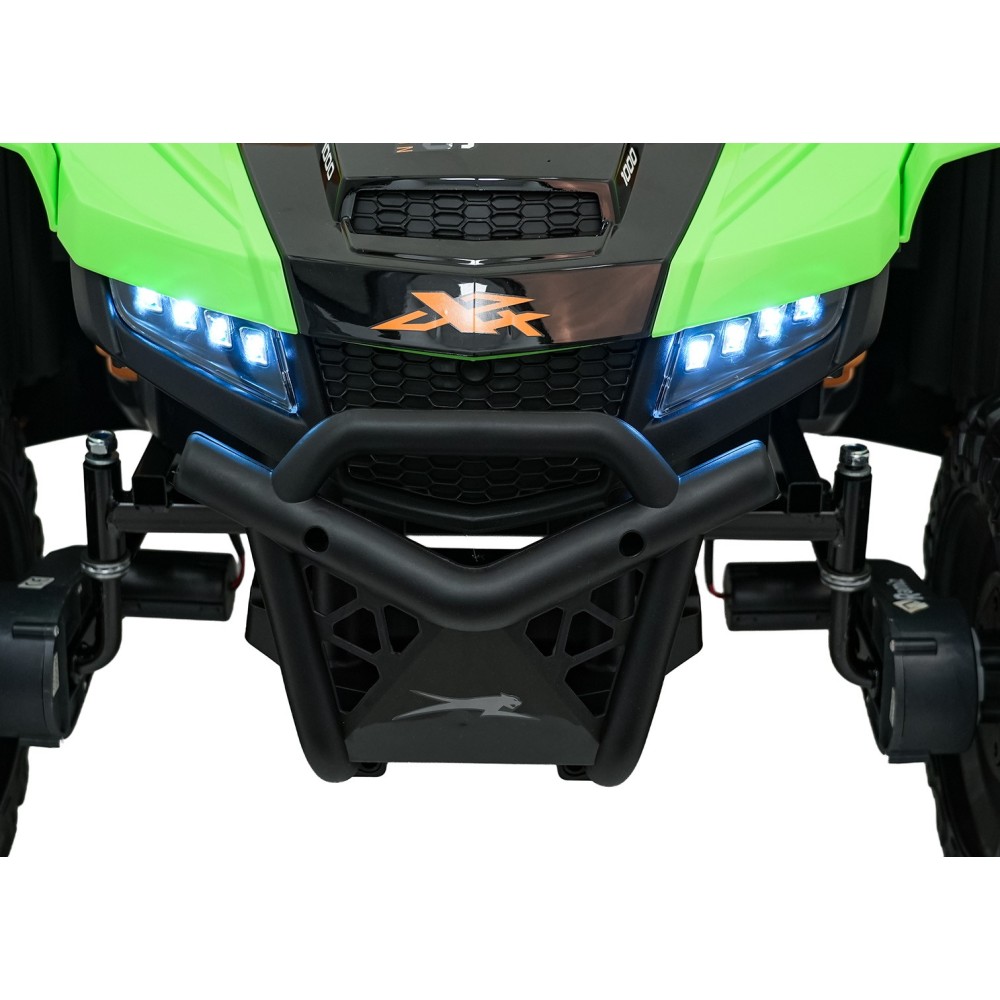 Arctic CAT Elektrické Autíčko Buggy WILDCAT XX 4x200W 24V, penové kolesá, Dvojmiestne kožené sedadlo, nosnosť 60kg, zelené