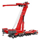 Mould King Technická Stavebnica Žeriav 8506ks na diaľkové ovládanie s 20 motormi, vysuvné rameno s dĺžkou 160cm, červený