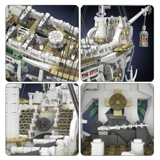 Mould King Veľká Technická Stavebnica Pirátska Loď Ghost 93cm x 62cm 3769ks