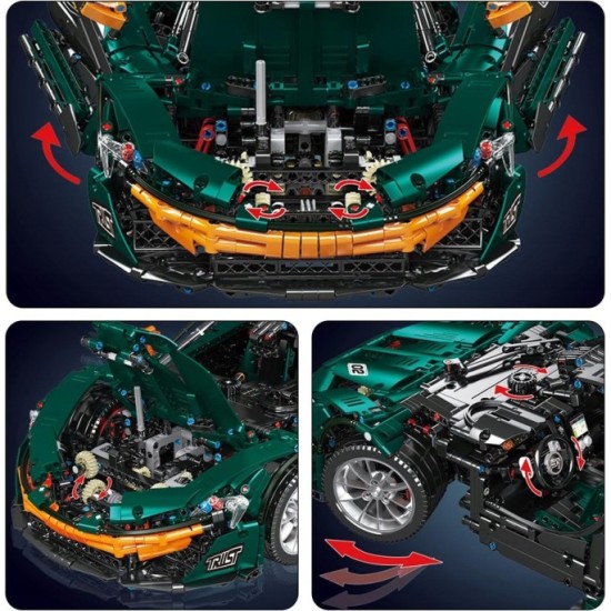 Mould King Technická Stavebnica Športové auto 3268ks, zelené