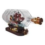 Mould King Technická stavebnica Pirátska červená Loď vo Fľaši 885ks + kompas Building Set 885 pcs.