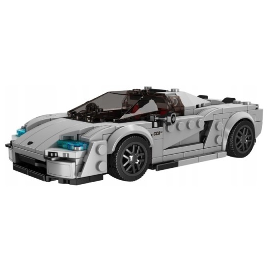 Mould King Technická Stavebnica Športové auto 388ks, strieborné