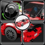 Mould King Technická Stavebnica Športové auto 481ks, červené
