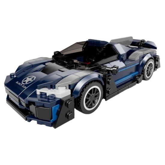 Mould King Technická Stavebnica Športové auto MERCEDES AMG ONE 405ks + vitrína, modré