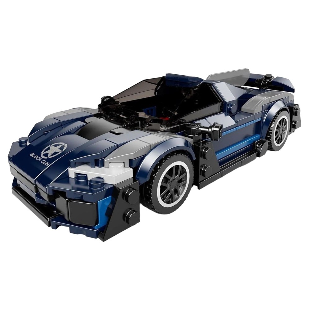 Mould King Technická Stavebnica Športové auto MERCEDES AMG ONE 405ks + vitrína, modré