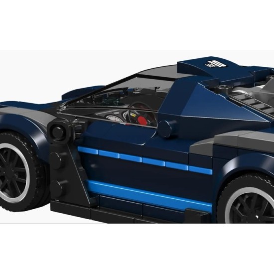 Mould King Technická Stavebnica Športové auto MERCEDES AMG ONE 405ks + vitrína, modré