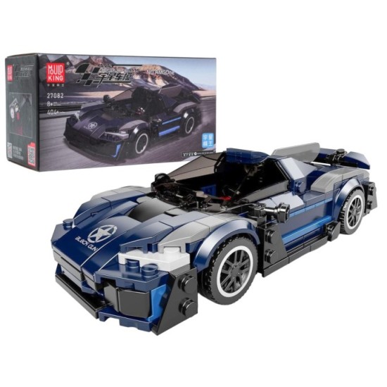 Mould King Technická Stavebnica Športové auto MERCEDES AMG ONE 405ks + vitrína, modré