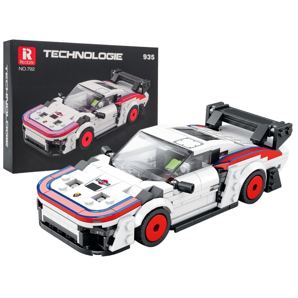 Reobrix Technická Stavebnica Športové auto 346ks, biele