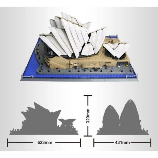JOKO Veľká Stavebnica Opera v Sydney 2937ks, architektonický model 62cm, kompatibilné kocky