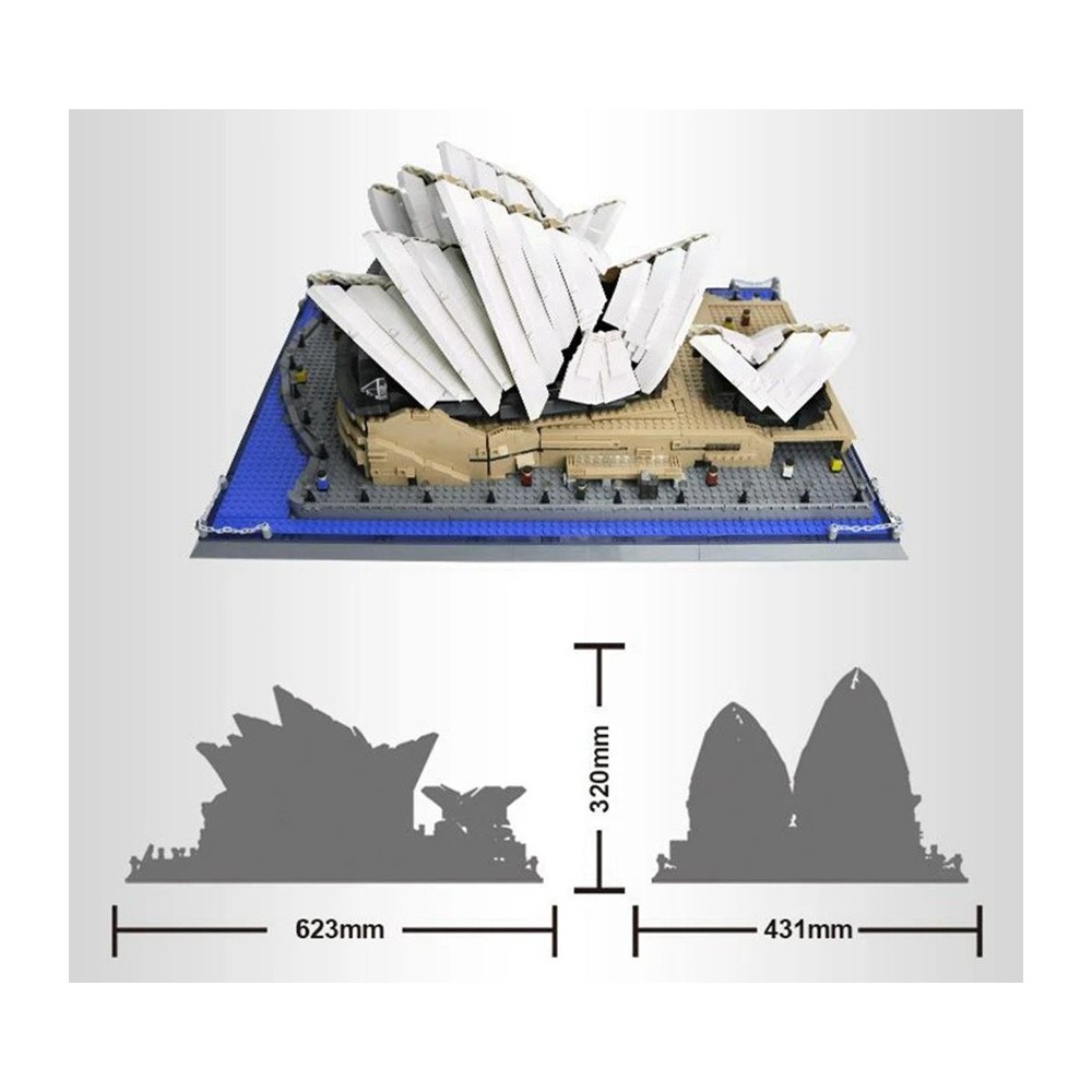 JOKO Veľká Stavebnica Opera v Sydney 2937ks, architektonický model 62cm, kompatibilné kocky