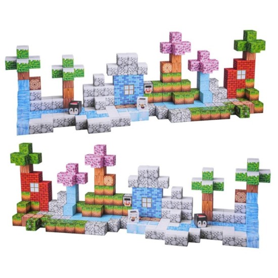 JOKO Sada Magnetické Kocky 3D 384ks