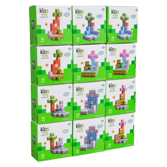 JOKO Sada Magnetické Kocky 3D 384ks