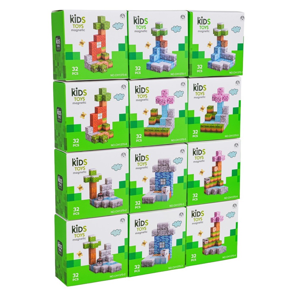 JOKO Sada Magnetické Kocky 3D 384ks