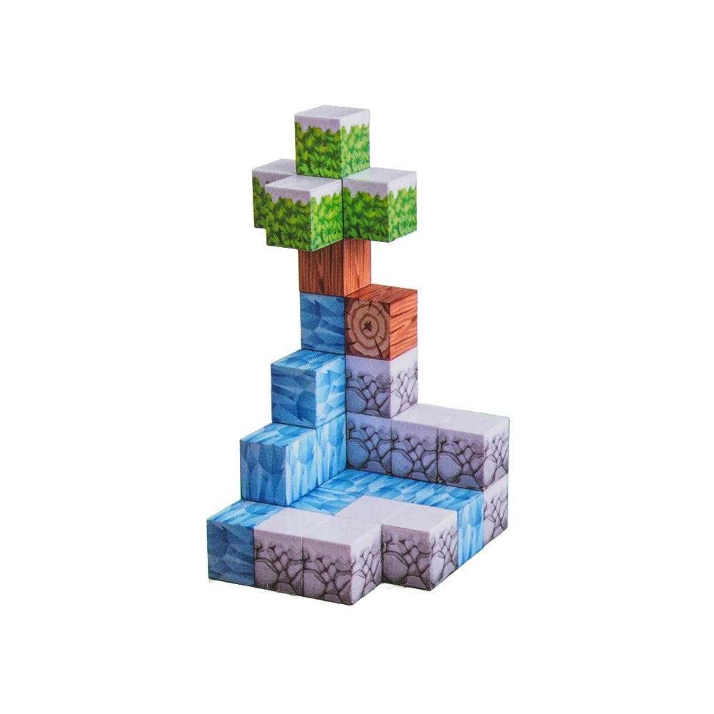 JOKO Sada Magnetické Kocky 3D 384ks
