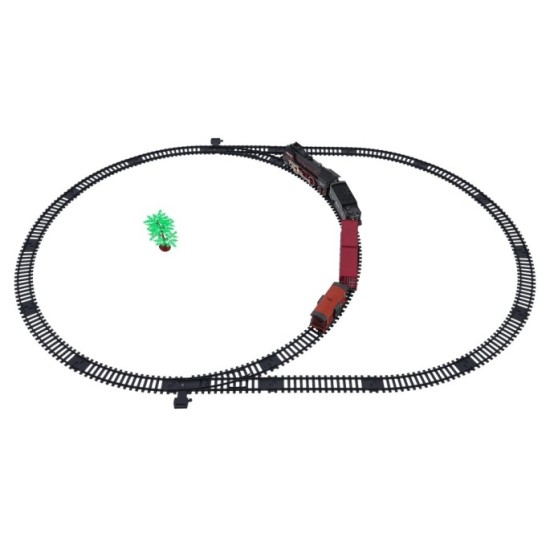 JOKO RETRO Vlaková súprava s Dymom, sveltom a zvukom 138cm