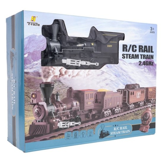 JOKO Retro RC Vlaková Súprava s Dymom, svetlom a zvukom 172 cm x 105 cm na diaľkové ovládanie