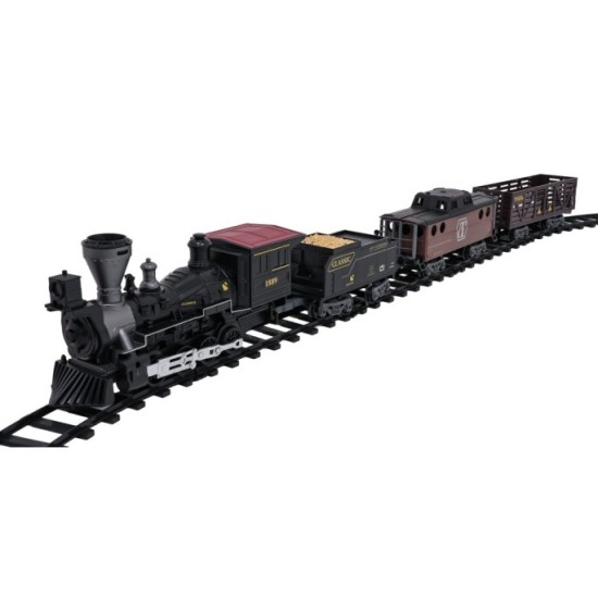 JOKO Retro RC Vlaková Súprava s Dymom, svetlom a zvukom 172 cm x 105 cm na diaľkové ovládanie