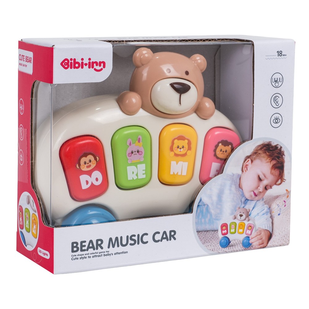 JOKO Detský Klavír Medveď Little Teddy Bear so svetlom a zvukom