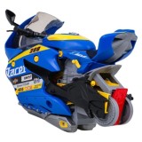 JOKO Parkovisko Motorka 38,5cm so svetlom, zvukom a DYMOVÝM Efektom + Autíčka, modré