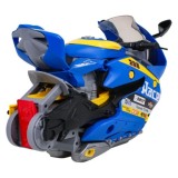 JOKO Parkovisko Motorka 38,5cm so svetlom, zvukom a DYMOVÝM Efektom + Autíčka, modré