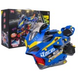 JOKO Parkovisko Motorka 38,5cm so svetlom, zvukom a DYMOVÝM Efektom + Autíčka, modré